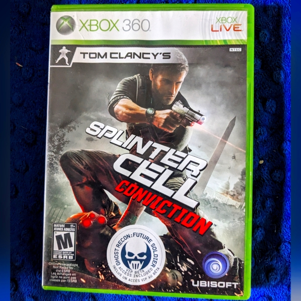 Tom Clancy's Splinter Cell Conviction | Xbox 360 Live | Comolete Game in Box